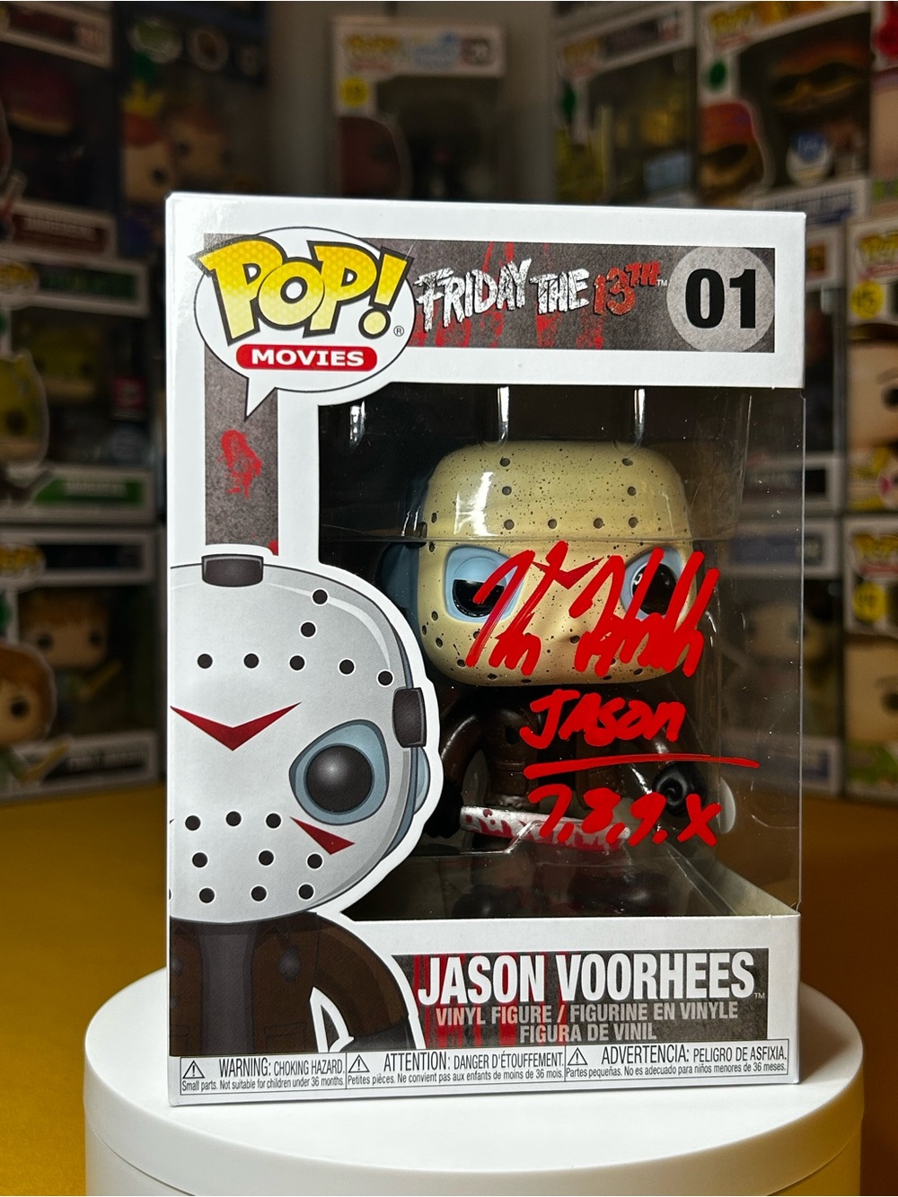 POP!! Jason Voorhees #01•Autographed/Quoted/Character Name by Kane Hodder (JSA)